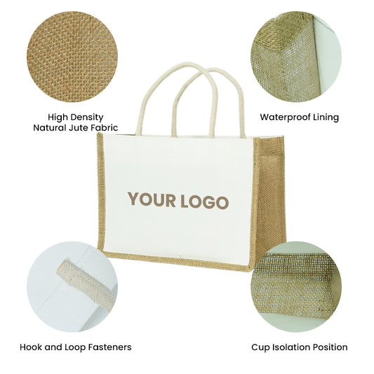 Jute/Canvas Tote Bag