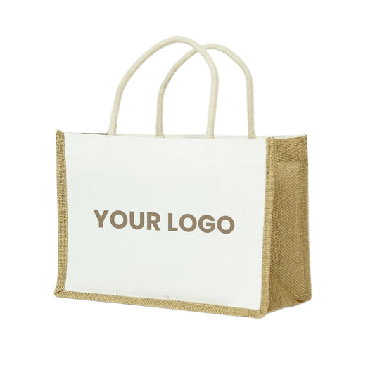 Jute/Canvas Tote Bag